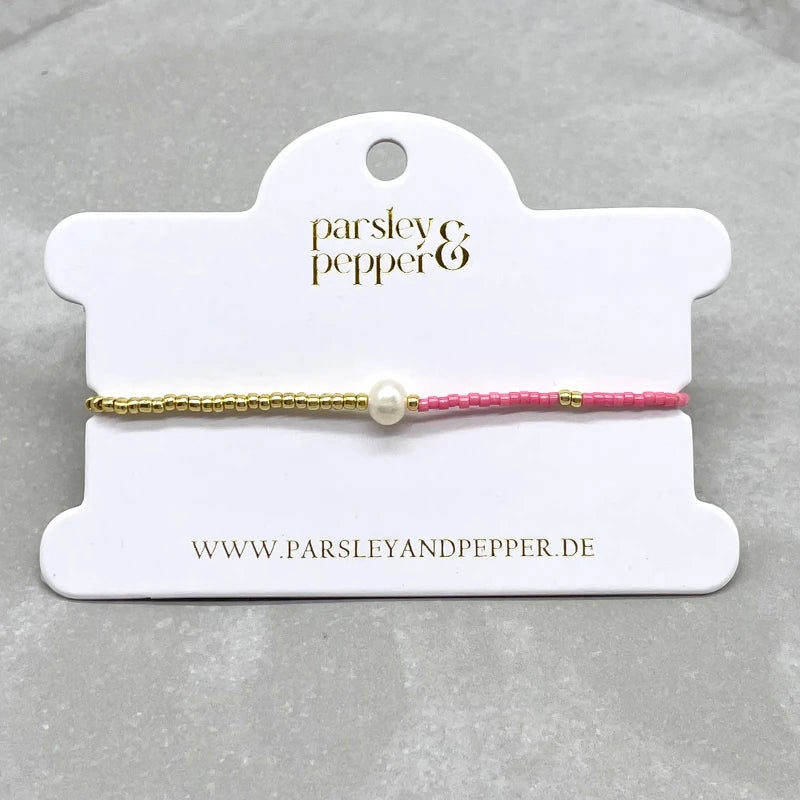 PARSLEY&PEPPER Armband "LA PERLA", light pink