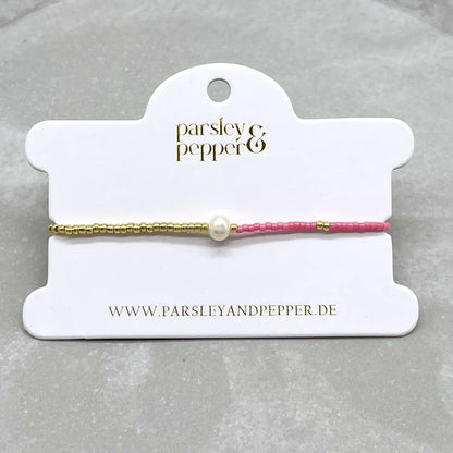 PARSLEY&PEPPER Armband "LA PERLA", light pink