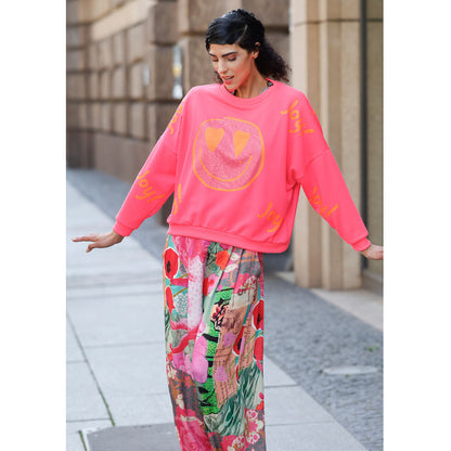 Mg8011 Sweat Joy Heartface Pink Orange 3.1