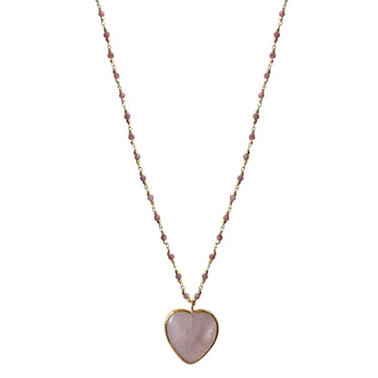 Necklace Rose Heart A