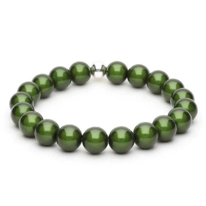 Olive Silber 10mm