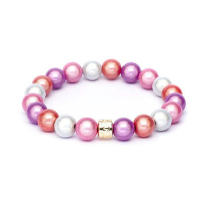 Pastell Multicolor Gold 10mm