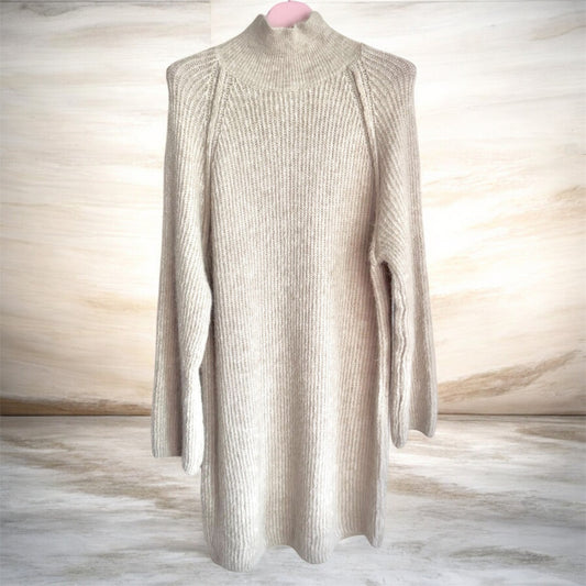Long Pullover "ALPACA", beige