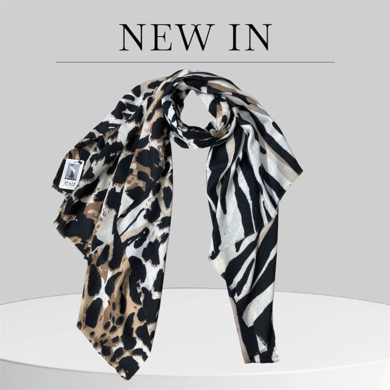 Viskose Schal "ANIMAL", in 2 Farben