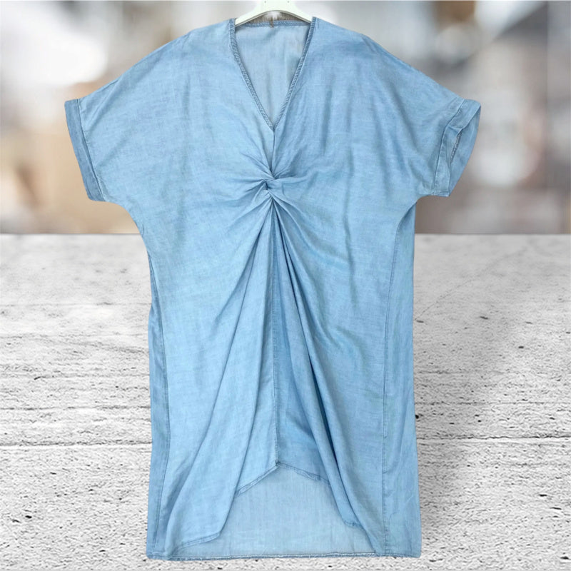 Kleid "TWISTED", light denim