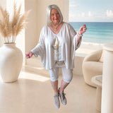 leichter Strickpulli "SOULMATE", beige
