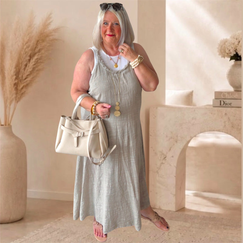 Maxikleid "AGRA", taupe