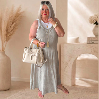 Maxikleid "AGRA", taupe