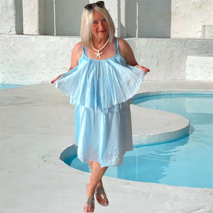 Trägerkleid "KATINKA", hellblau