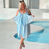 Trägerkleid "KATINKA", hellblau