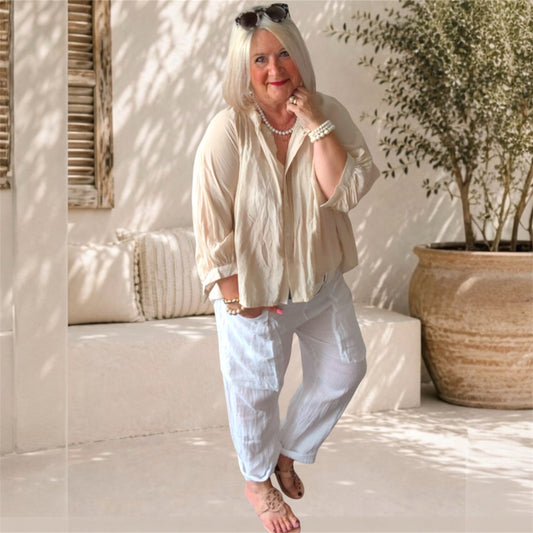 Bluse "DREAM", beige