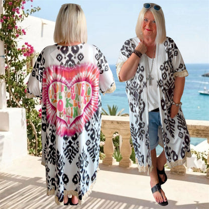 BOHO Kimono "HEART"