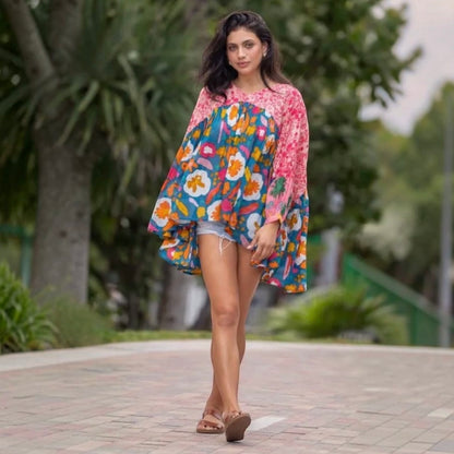 oversized Bluse "BIANCA" Modell 1, multi