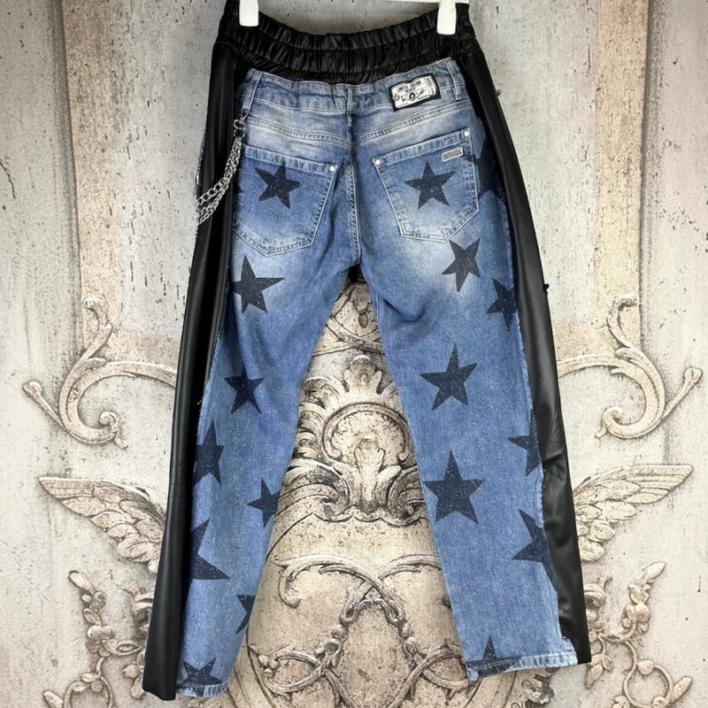ROSE Jeans "STARS" mit Nieten und Ketten