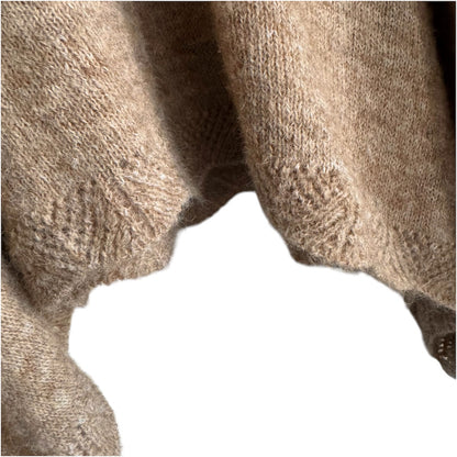 Pullover "HEARTS CUTOUTS", camel