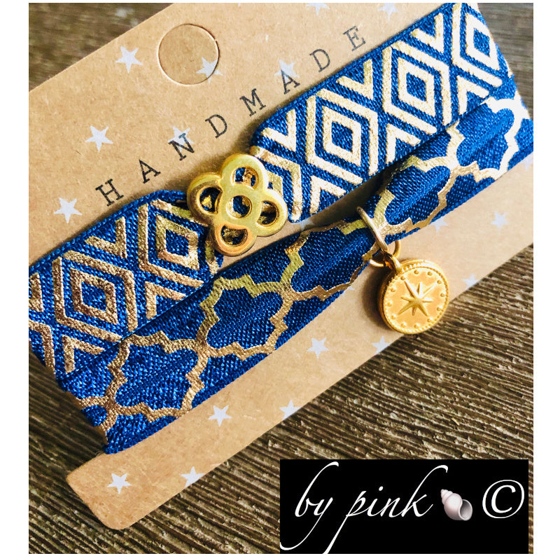 Pink Armband Set Blau