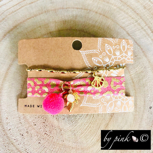 Pink Armband Set Pink
