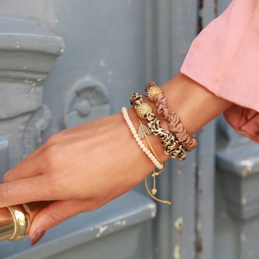Polsje Leopard Strass