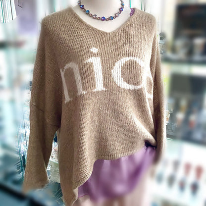 Pulli Nice Braun