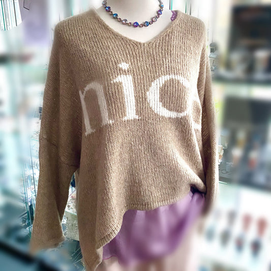 Pulli Nice Braun
