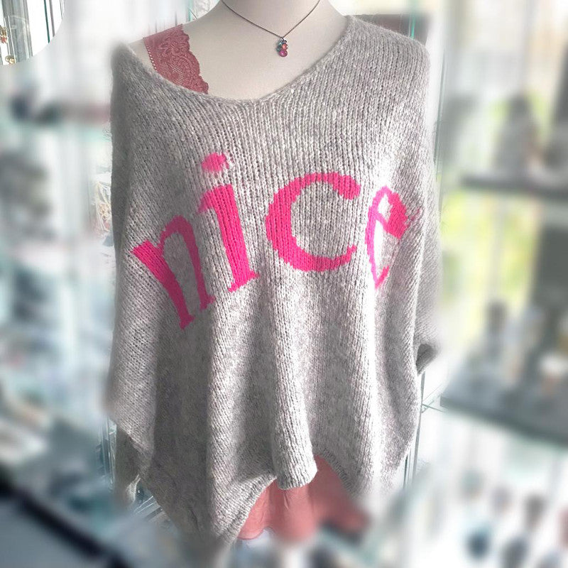 Pulli Nice Grau