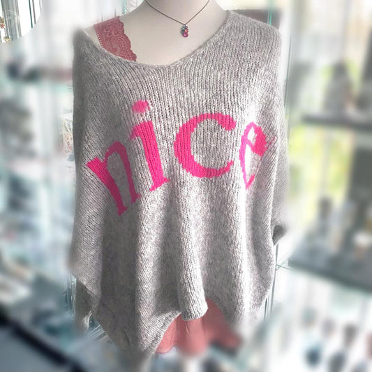 Pulli Nice Grau