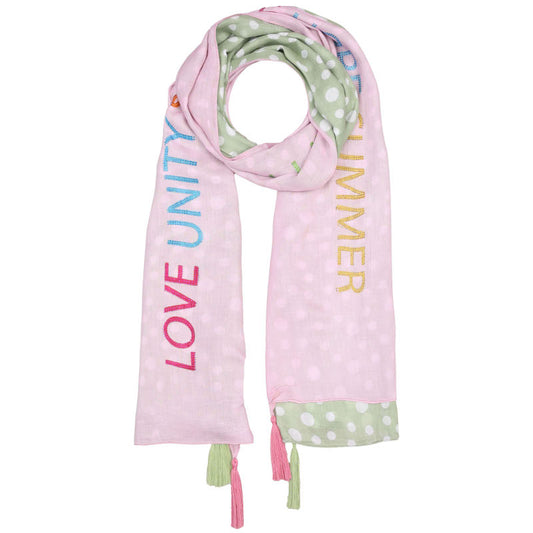 Schal Viskose "sea & Strass" Summer Rosa