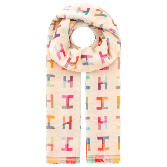Schal H Musterbunt 4012 Beige