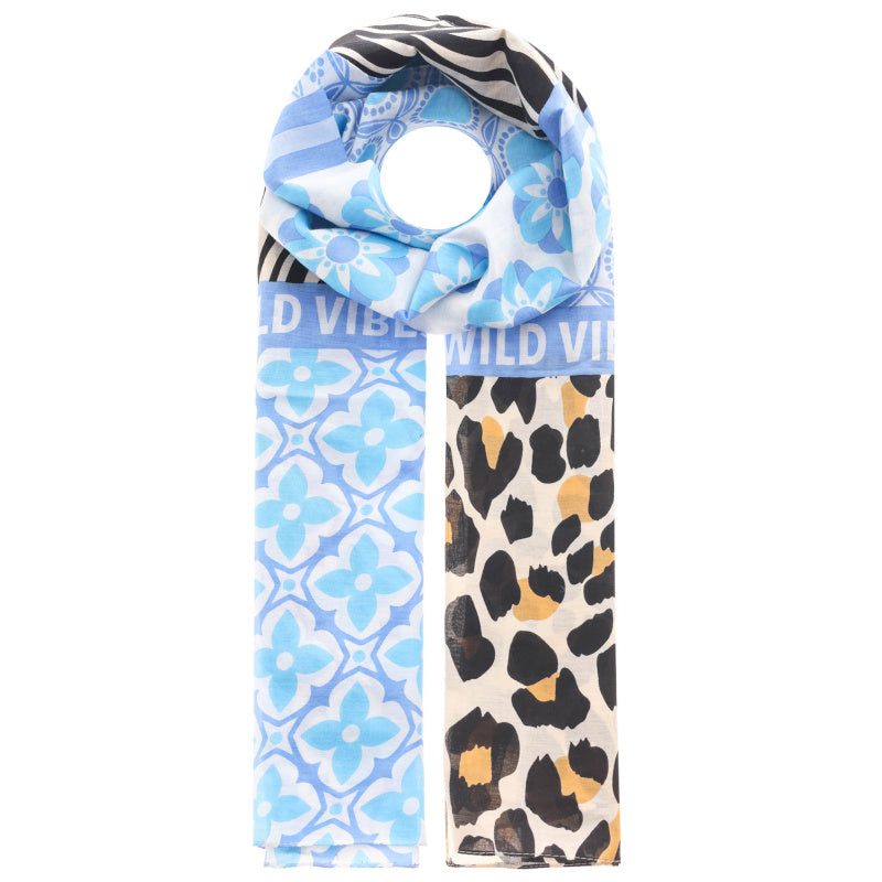 Schal Wildvibesmix 3008 Hellblau