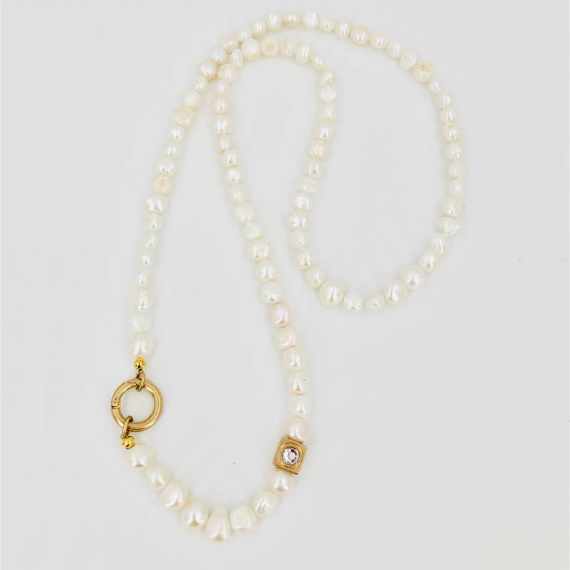 Schautime Kette Perle Gold 1