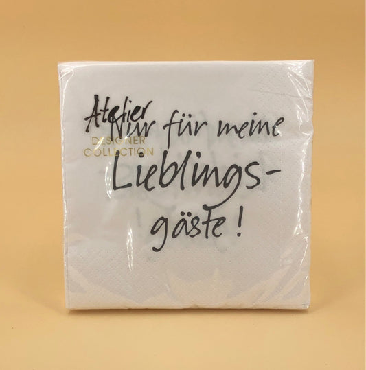 Servietten Lieblingsgäste