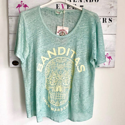 Shirt Skull Mint
