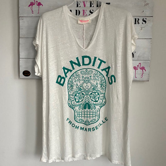Shirt Skull Weiß