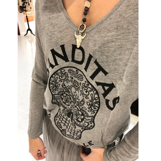 Skull Grau