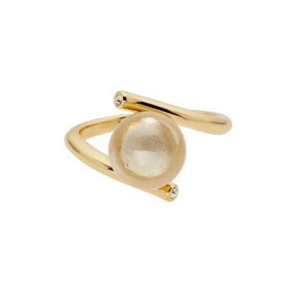 Solitär Ring Golden Love Champagner