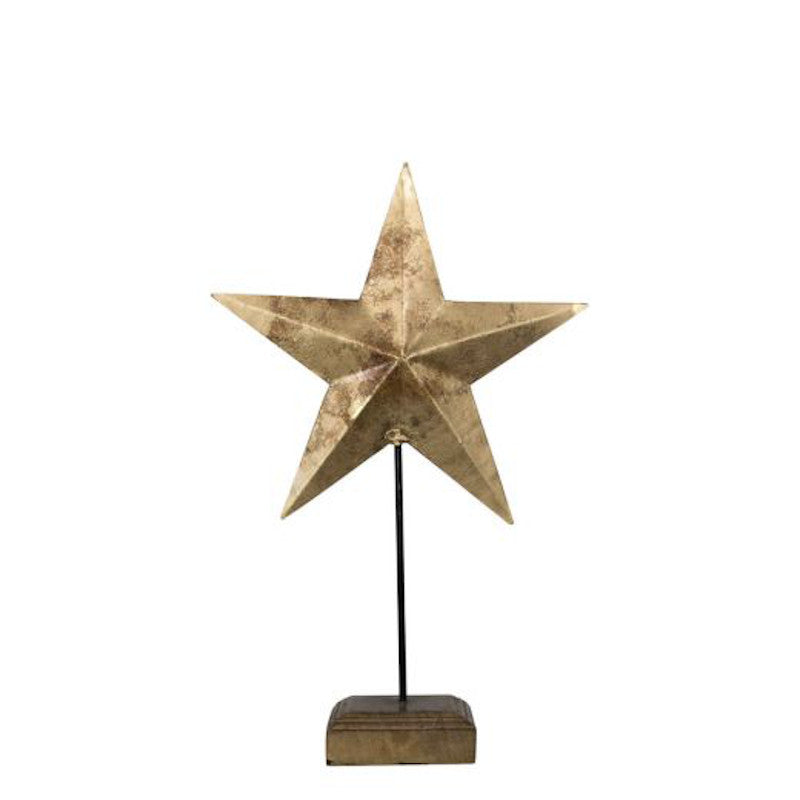 Mars & More Stehender Stern, gold