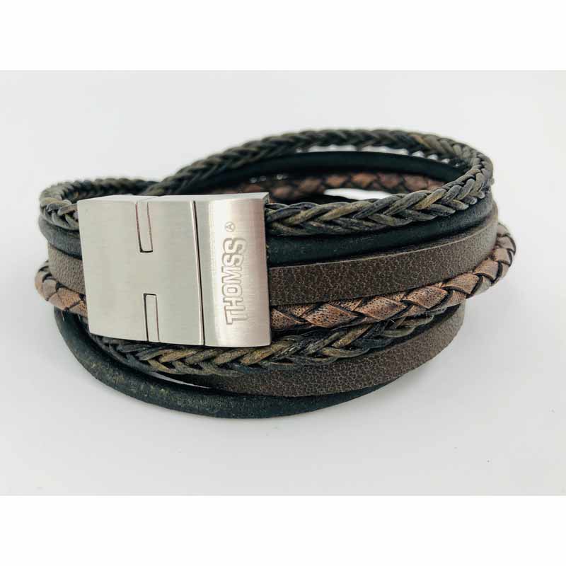 Thomss For Men Lederarmband Brown 4 Reihig 02
