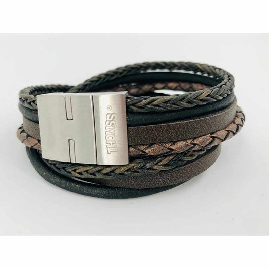 Thomss For Men Lederarmband Brown 4 Reihig 02