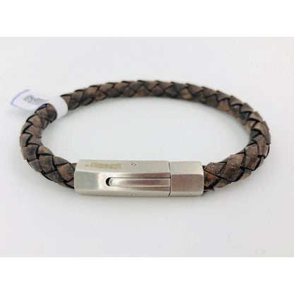 Thomss For Men Lederarmband Brown Geflochten 05