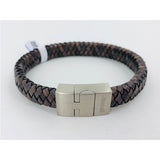 Thomss For Men Lederarmband Brown Geflochten Schmal 10