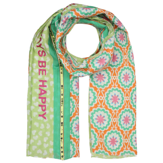 Tuch 3006t 2910 5 Always Be Happy Grün