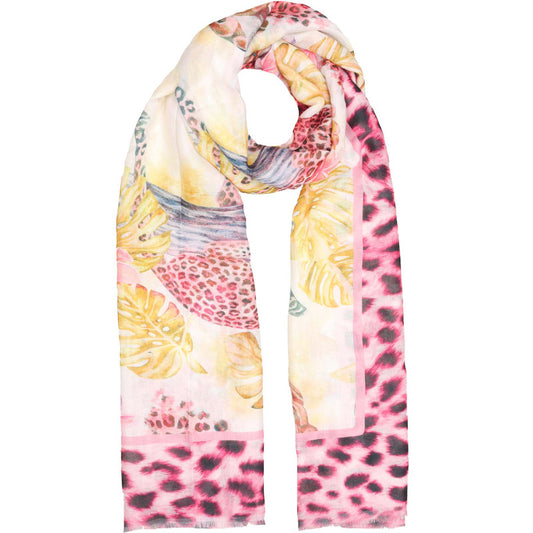 Tuch Fransen Leo&jungle Pink