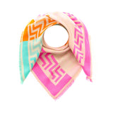 Viereck Muster 4014 Beige Zick Zack