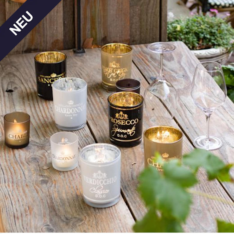 Windlicht Glas Chardonnay Alle
