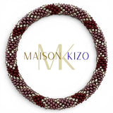 Maison KIZO - nepalesisches Roll-on Armband, taupe/schoko