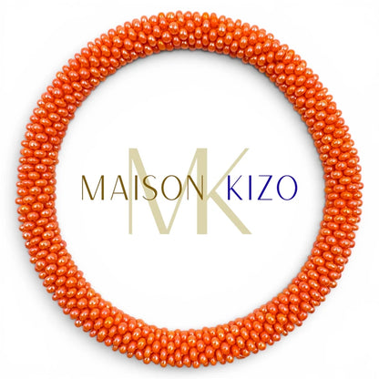 Maison KIZO - nepalesisches Roll-on Armband, korallenorange