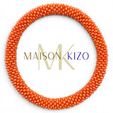 Maison KIZO - nepalesisches Roll-on Armband, korallenorange