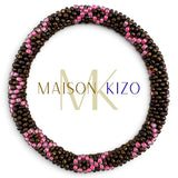 Maison KIZO - Charity Perlenarmband "PINKTOBER", schoko/pink