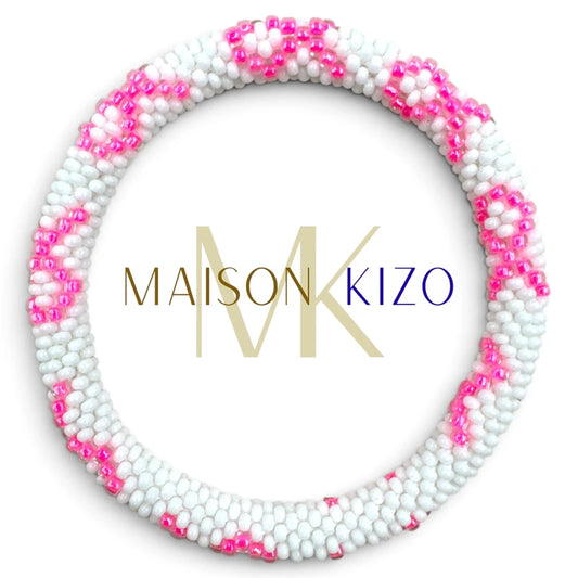 Maison KIZO - Charity Perlenarmband "PINKTOBER", weiß/pink