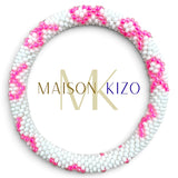 Maison KIZO - Charity Perlenarmband "PINKTOBER", weiß/pink
